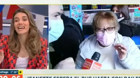 La animadora no pudo contener la risa.