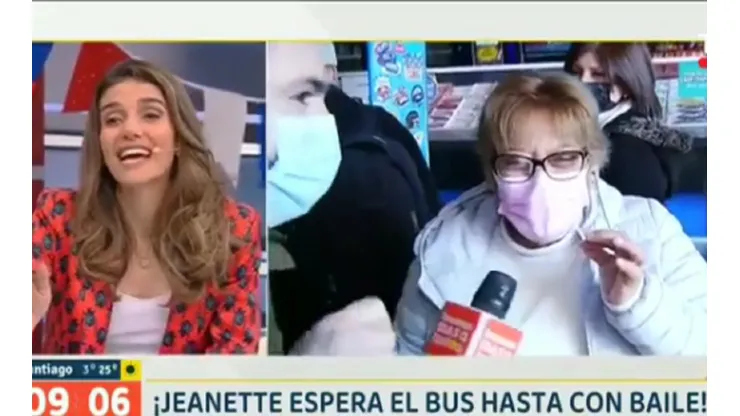 La animadora no pudo contener la risa.