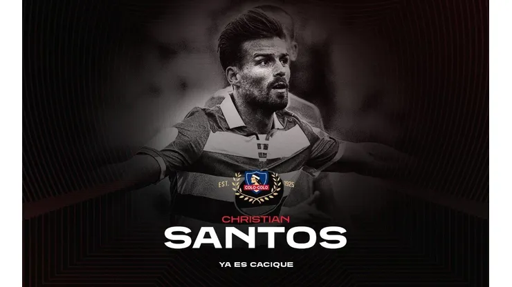 Christian Santos envió un saludo con sus primeras palabras como nuevo jugador de Colo Colo.