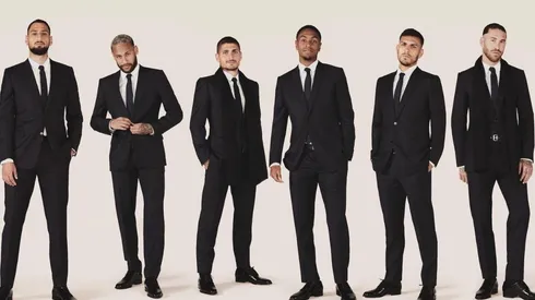 Los jugadores del PSG participaron en una sesión fotográfica con la marca Dior