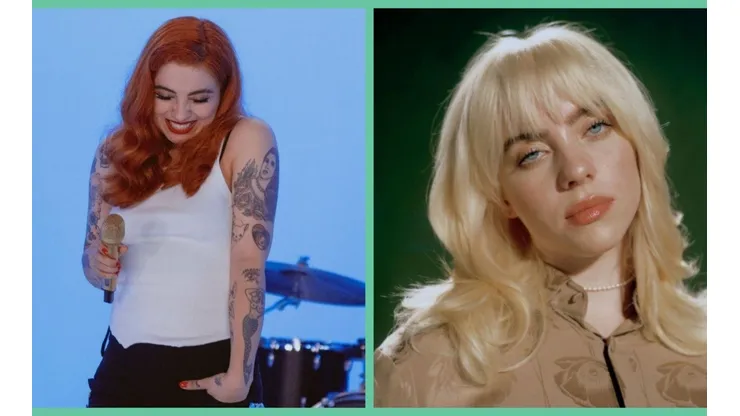 Mon Laferte y Billie Eilish, dos de las artistas más exitosas de la actualidad.