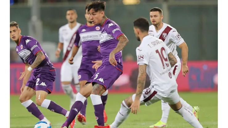 Erick Pulgar fue titular en la primera fecha de la Serie A, en la derrota de Fiorentina ante Roma.