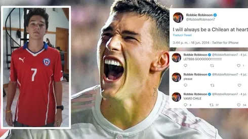Robbie Robinson fue un fanático más de la selección chilena, la que podrá integrar a partir de las próximas fechas de las Eliminatorias Sudamericanas para Qatar 2022