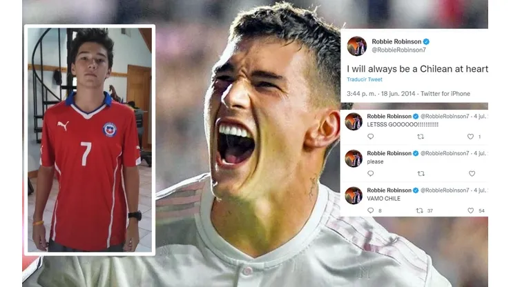 Robbie Robinson fue un fanático más de la selección chilena, la que podrá integrar a partir de las próximas fechas de las Eliminatorias Sudamericanas para Qatar 2022