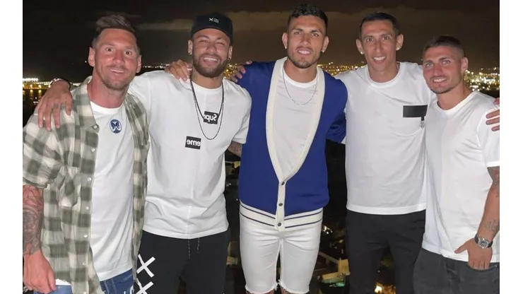 Lionel Messi estuvo en Ibiza junto a jugadores del PSG.