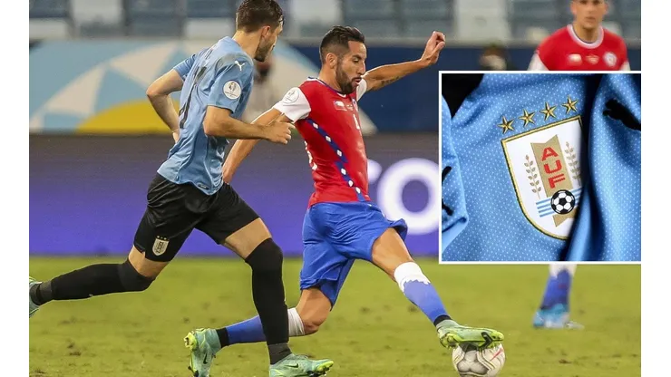 Las cuatro estrellas de Uruguay en la camiseta