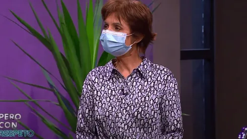 Paula Daza en el primer capítulo de Pero con Respeto, con JC Rodríguez.