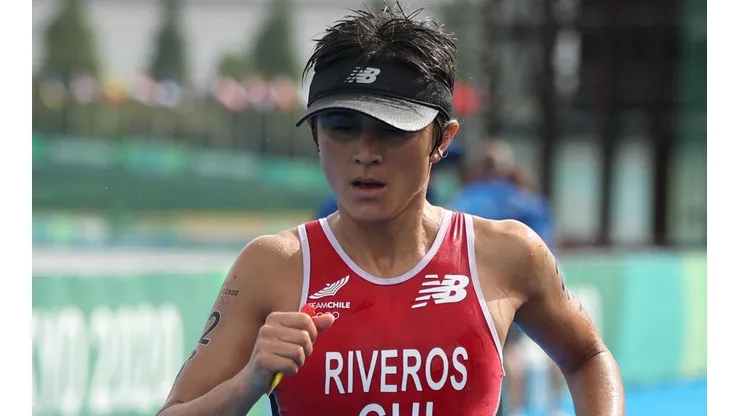 Bárbara Riveros fue la mejor latina en el Triatlón.