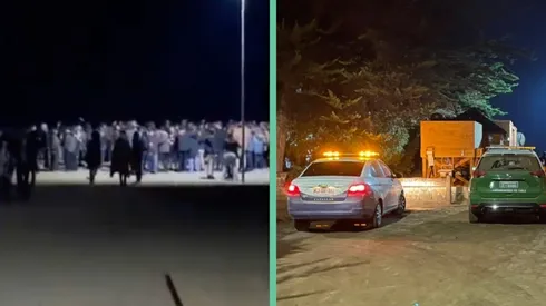 Una captura del video que denunció la fiesta masiva en Cachagua y la llegada de las autoridades al lugar.