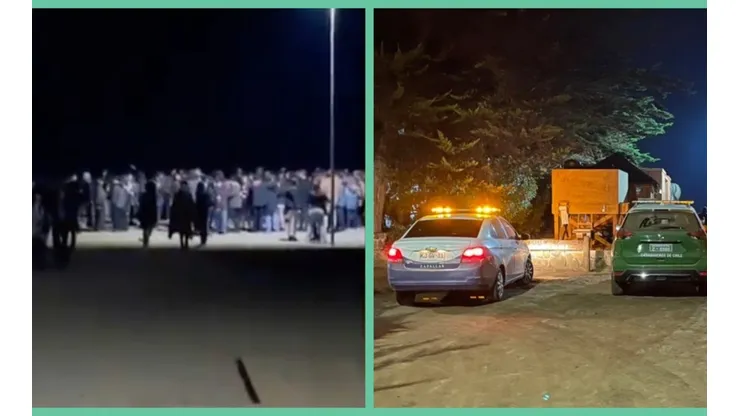 Una captura del video que denunció la fiesta masiva en Cachagua y la llegada de las autoridades al lugar.