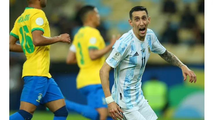 Ángel Di María es el héroe de la selección de Argentina tras el primer tiempo ante Brasil por la final de la Copa América 2021.