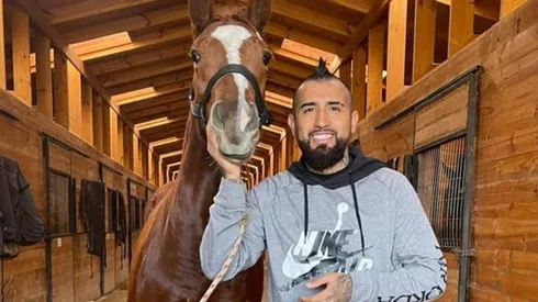 Arturo Vidal está en San Clemente de vacaciones, donde creó su haras