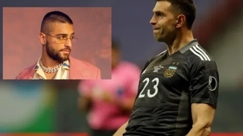 Maluma trató de sexista al arquero Emiliano Martínez