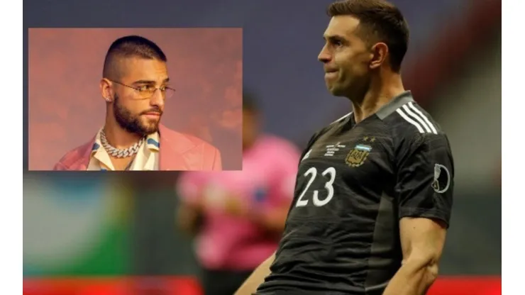 Maluma trató de sexista al arquero Emiliano Martínez