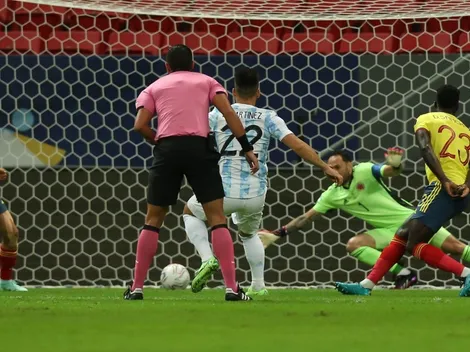 El gol de Argentina: Lautaro Martínez contra Colombia