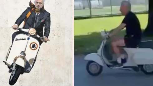 El mural de Mourinho en las calles de Roma ya es un clásico