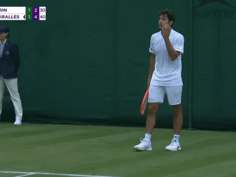 Partido de Cristian Garin fue suspendido en Wimbledon