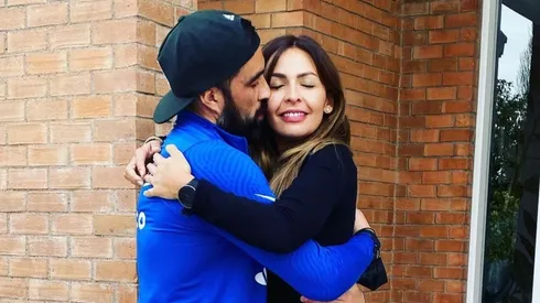 El tierno saludo de Carla Pardo con su marido Claudio Bravo