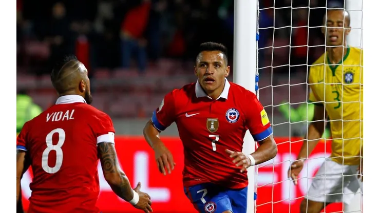 Alexis le marcó a Brasil en la victoria en el Nacional
