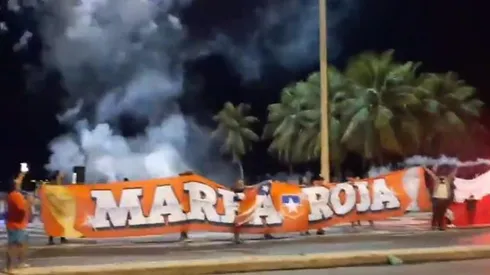 La Marea Roja llegó hasta Rio de Janeiro para apoyar a la selección chilena