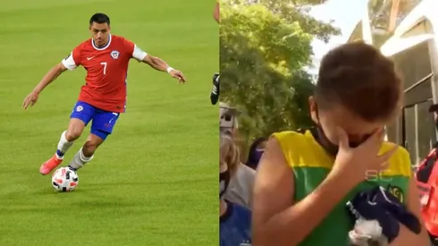 Alexis Sánchez emociona a niño argentino con gran regalo