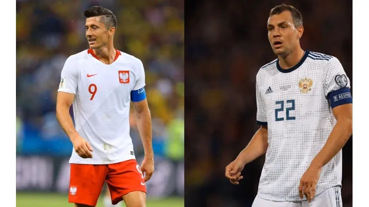 Duelo de goleadores, Lewandowski y Dzyuba son las cartas de gol en sus selecciones.