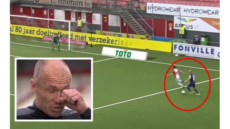 Robben se emociona tras jugar como titular en el Groningen
