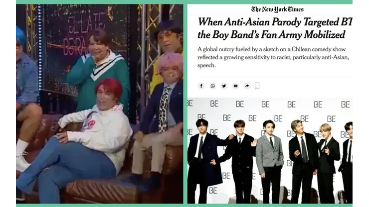 La parodia de BTS en "Mi Barrio" de Mega y el artículo de New York Times sobre la polémica.