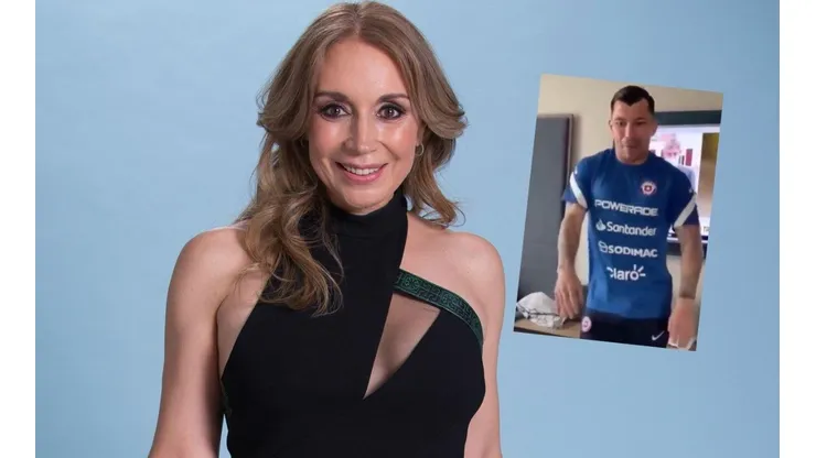 Karen Doggenweiler sorprendida con el talento artístico de Gary Medel