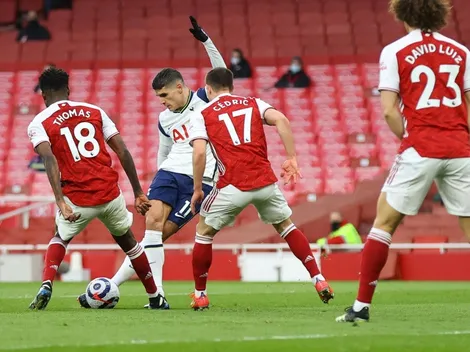 Al Puskás: Erik Lamela anota un golazo de rabona ante Arsenal