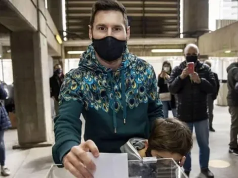 Leo Messi vota por la presidencia e ilusiona con su permanencia