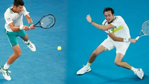 Novak Djokovic y Daniil Medvédev animan un partidazo en el Abierto de Australia.