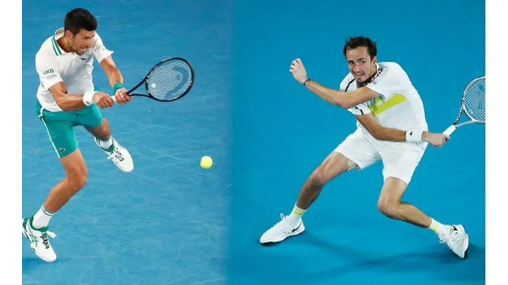 Novak Djokovic y Daniil Medvédev animan un partidazo en el Abierto de Australia.