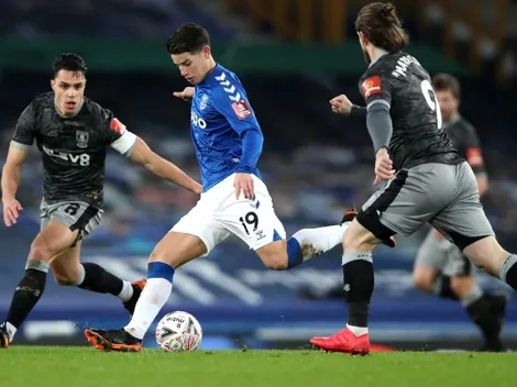 Con dos asistencias de James, Everton avanzó en la FA Cup