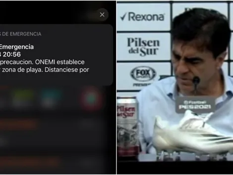 Alarma de la Onemi descoloca a Gustavo Quinteros
