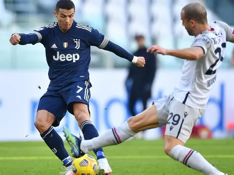 Sin goles de Cristiano Ronaldo: Juventus vence al Bologna