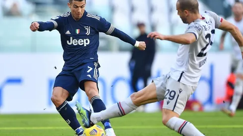 Cristiano Ronaldo ante el Bologna