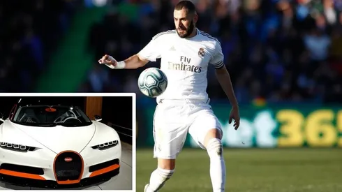 El artillero merengue lució su nuevo coche en redes sociales.