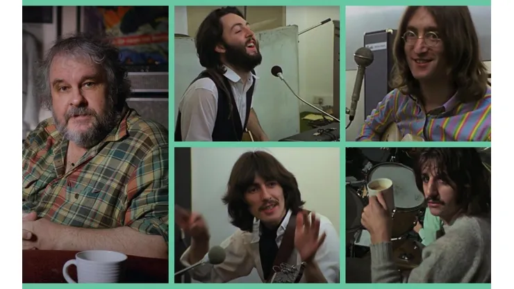 Peter Jackson junto a los "cuatro fabulosos", The Beatles.