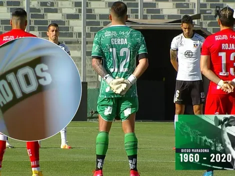 Emotivo minuto de silencio a Maradona en el Colo Colo - Curicó Unido