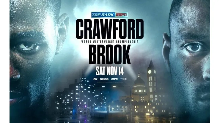 Afiche oficial pelea entre Crawford y Brook