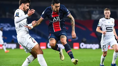 Di María, figura en el PSG contra Rennes.