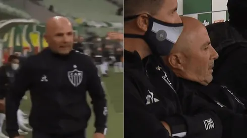 Jorge Sampaoli furioso con la derrota del Atlético Mineiro