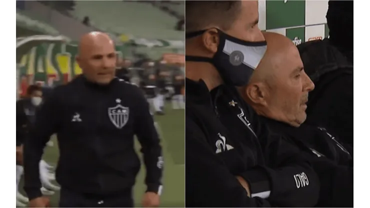 Jorge Sampaoli furioso con la derrota del Atlético Mineiro