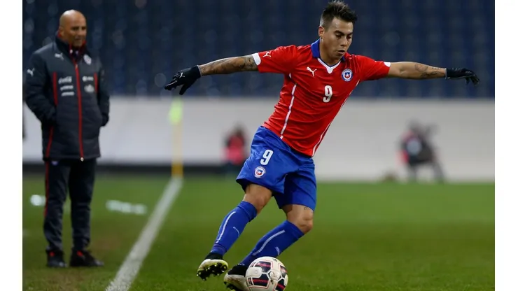 Eduardo Vargas y Jorge Samapaoli en la selección chilena