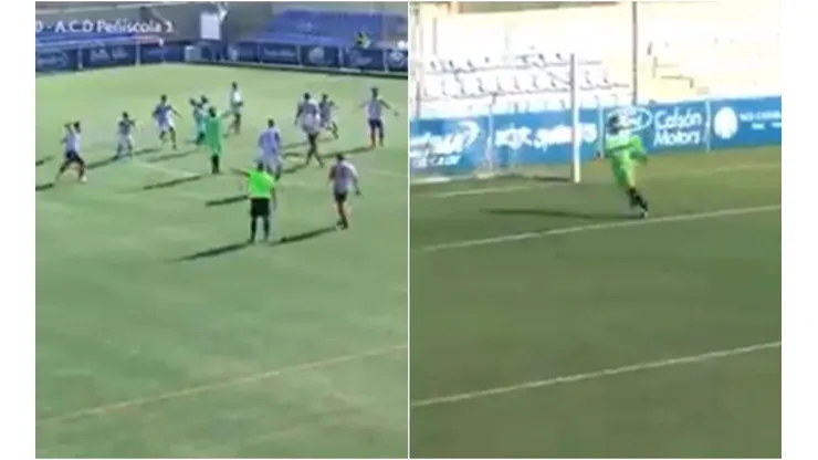 Insólito final en el fútbol regional de España.