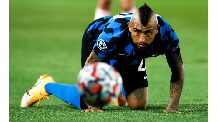 Arturo Vidal batalló, participó en un gol, casi marca otro pero no le alcanzó al Inter ante el Real Madrid. Alexis entró a los 78'.