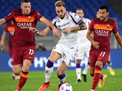 Erick Pulgar ingresa en la derrota de Fiorentina ante la Roma