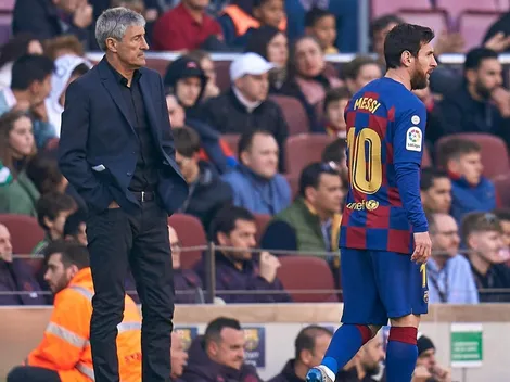 Quique Setién sin filtro: "Messi es difícil de gestionar"