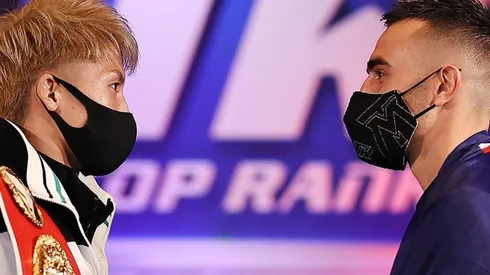 Cara a cara previoa la pelea entre Inoue y Moloney